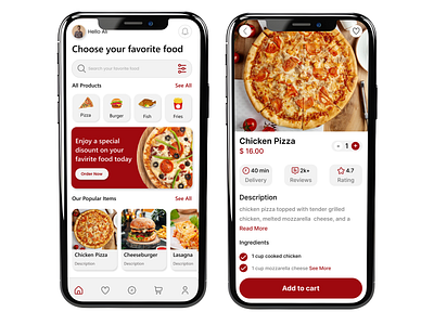 Food Delivery App mobi mobile application ui ui design