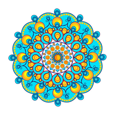 Color Mandala design graphic design mandala