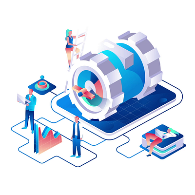 Business Mechanism 2D Animation 2d animation business business development business infographic business mechanism business strategy corporate data analysis flat gear illustration isometric mechanism motion team teamwork technology workflow working process