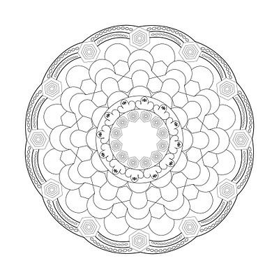 Mandala graphic design illustration vector