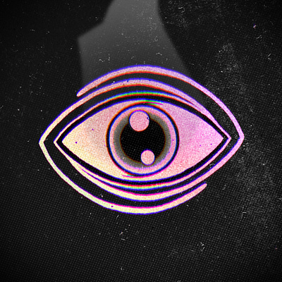 Eye am watching you ! after effects animation black and white cartoon design eye halloween logo loop scary traditional