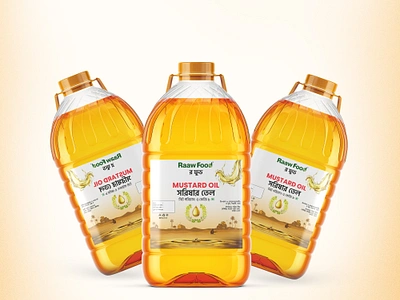 Mustard Oil Label Design attractive label mustard oil mustard oil label oil label oil packaging packaging packaging design