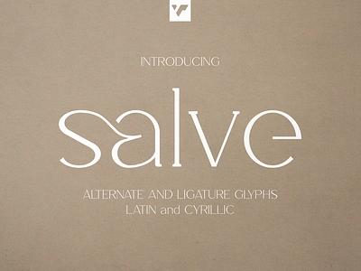 Salve. Free Font alternate glyphs branding chic creative cyrillic elegant headline lettering ligatures logo luxury minimal regular serif wide