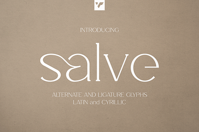 Salve. Free Font alternate glyphs branding chic creative cyrillic elegant headline lettering ligatures logo luxury minimal regular serif wide