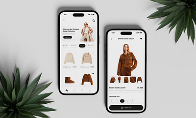 eCommerce App UI Design for Women’s Clothing clean design clothes ecommerce fashion app fashion ecommerce minimal design mobile app design mobile app ui mobile ui online shopping shopping app uiux womens clothing