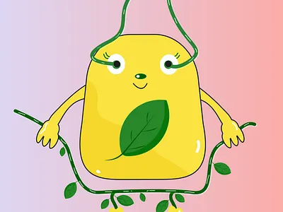 Cute shopper bag illustration adobe illustrator векторная графика дизайн иллюстрация стикер