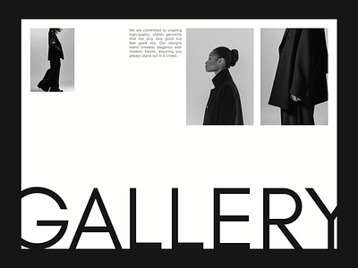 Gallery / model agency design gallery interaction model presentation site typography ui user interface ux web web design website