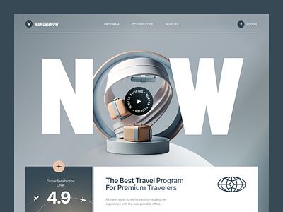 Landing Page for a Travel Company ✦ Wandernow landing landing design landing page landing page design landing ui landing ux