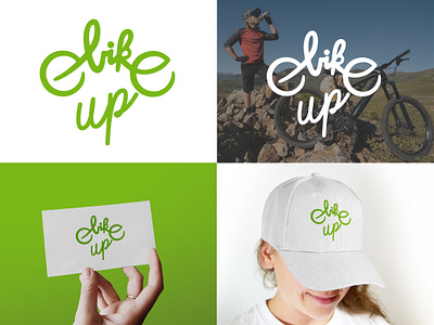 Cool Logo design for Bikeup Brand bikeup branding graphic design logo minimalist