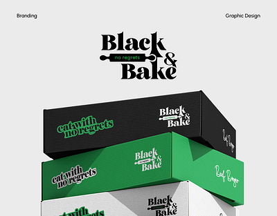 Black&Bake | Charcoal Infused Cuisine | Branding charcoal cuisine culinary design food branding gourmet logo design modern aesthetics restaurant branding typography