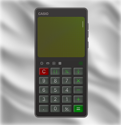 Day 4: UI Challenge - 3D Realistic Casio Style Calculator App 3d application calculator calculator design daily inspiration dailyui dailyuichallenge mobile app top top calculator ui ui inspiration uiux