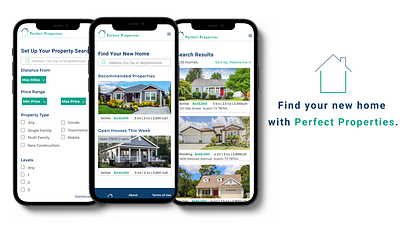 Real Estate App app branding design ui ux