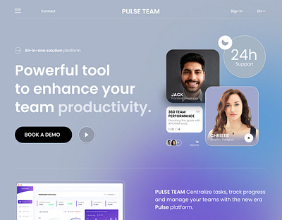 Pulse Team ui design branding design figma graphic design illustration landing page logo ui uiux website