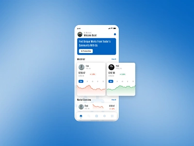 Trading App community figma flutter node.js trading app ui design