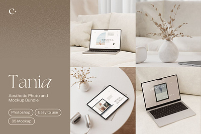 Tania - Aesthetic Photo & Mockup apple clean computer desk desk scene creator desktop mockup devices imac mock up mockup scene creator scene generator scene mockup tania aesthetic photo mockup workbench workspace