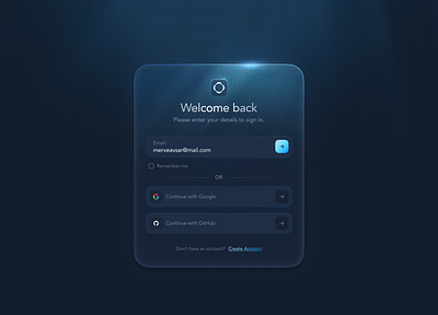 Login UI Design dark design dark mode dark theme dark ui login login form login page login screen login ui login ui design saas saas login sign in sign in ui sign up ui ui ui ux design user interface ux