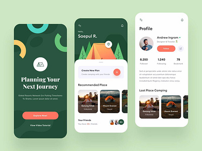 Travel Plan Application Ui Design branding creative interface design dribbbleshots. dribble portfolio graphic design illustration ui