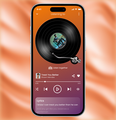 Day 7: UI Challenge - Music Player Screen UI | Retro Style application book reading daily ui design graphic design mobile app music player ui ui ui design uiux