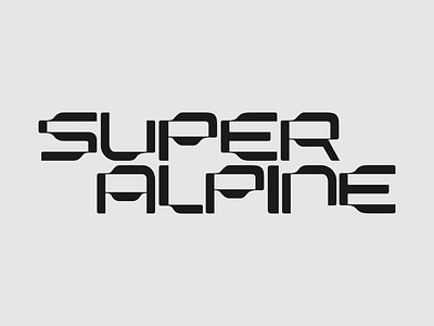 Super Alpine Typeface font typeface typography