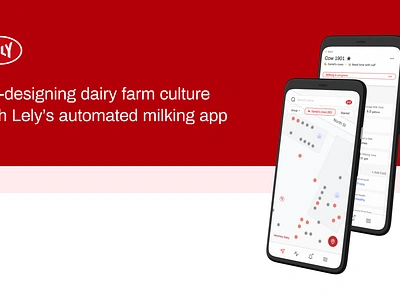 Lely app branding ui ux