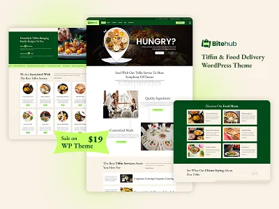 Bitehub - Tiffin & Food Delivery WordPress Theme business theme catering website daily meals delivery app delivery services food business food delivery food service meal plans online food order online menu online ordering responsive responsive design restaurant website tiffin service uiux webdevelopment website design wordpress theme