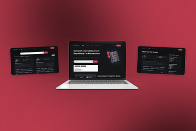 Job Portal Website figma job portal red black ui design website design