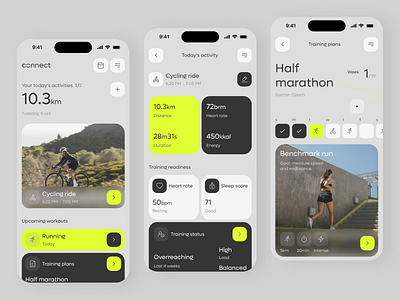 Connect - Health Tracker App activitytracker fitness fitnessgoals health health tracker healthmetrics mobile app ui ux