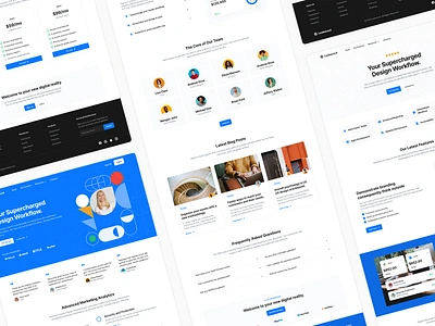 Landing Pages - Lookscout Design System design design system figma landing page layout lookscout modern ui webpage website