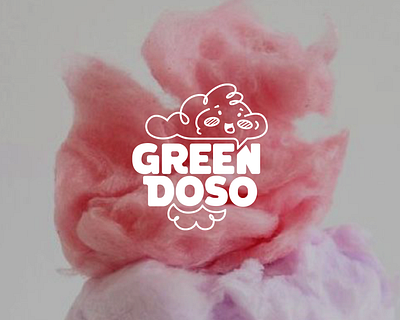 Greendoso Logo / Sugar Cloud brand design branding cloud logo design graphic design illustration logo logotype sweet logo sweets typography vector