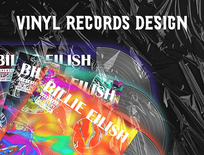 Vinyl records design adobe photoshop graphic design illustration vinyl design