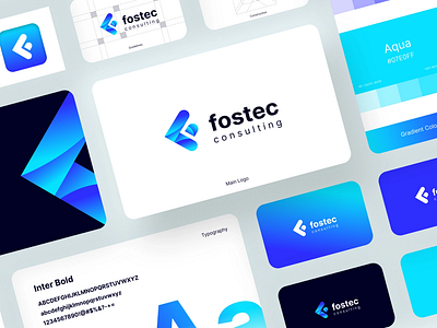 Fostec logo & Branding brand design brand identity branding identity design logo ui