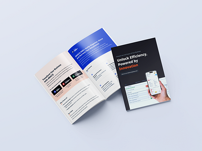 From Concept to Creation: Secure Document Management Brochure graphic design