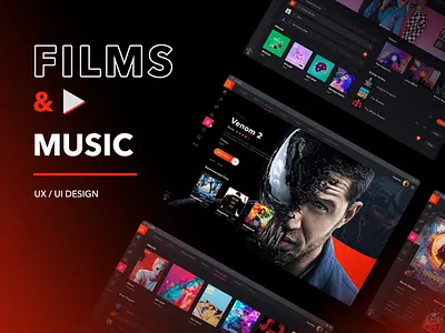 Film & Music Portal Design – Where Cinematic Magic Meets Musical design dribbble showcasde figma design film illustration lime agency music premium design ui uiux ux web development webdesign webdesign studio website design