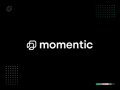 Momentic - Logo Design ai artificial intelligence automated brand engineering identity logo mark saas software symbol test testing