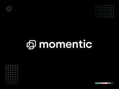 Momentic - Logo Design ai artificial intelligence automated brand engineering identity logo mark saas software symbol test testing