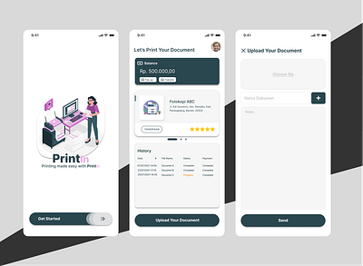 Println App design graphic design typography ui ux