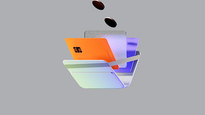 Animation of a cardholder and a bank card 3d animation bank blender card cardholder design graphic design motion design motion graphics