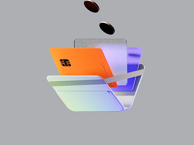 Animation of a cardholder and a bank card 3d animation bank blender card cardholder design graphic design motion design motion graphics