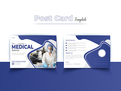 Professional Medical & Healthcare Post Card Design Template branding business card design clinic design doctor eddm graphic designer healthcare hospital marketing medical medical postcard post card design postcard print print design promotion template vector