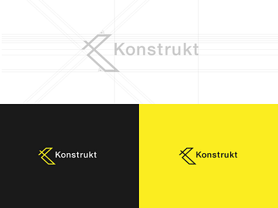 Konstrukt logotype brand identity branding construction construction identity handmade identity konstrukt logo logotype modern identity woodwork identity woodwork logo woodworks wordmark