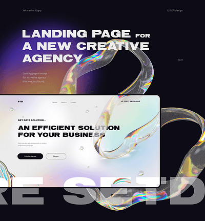 Landing page branding design graphic design illustration ui ux vector