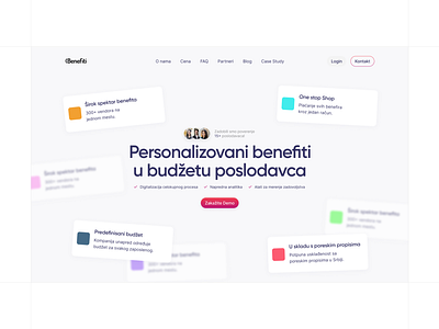 Benefiti Hero Redesign cards centre allign clean design fade hero redesign hero section ui design ux design web design website