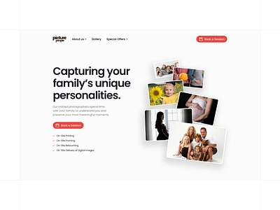 Picture People Hero Redesign camera clean design foto hero section photo photography photography studio ui design ui ux design ux design web web design