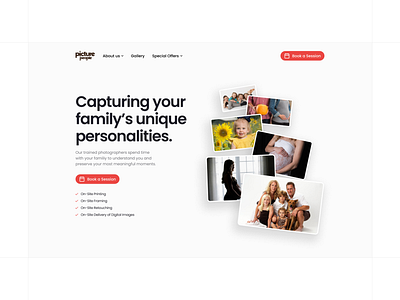 Picture People Hero Redesign camera clean design foto hero section photo photography photography studio ui design ui ux design ux design web web design