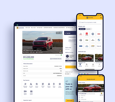 Autochek branding design ui ux