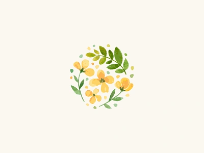 sun in leaves botanical branding floral flower flowers graphic design leaf leaves logo pattern