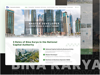 Bina Karya UI Design company designer development interface layout mockup screen ui uiux user interface web design web development website