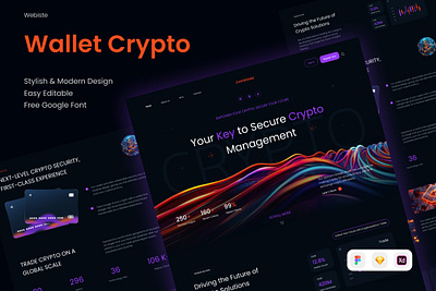 CoinShield - Wallet Cryptocurrency Website agency blockchain crypto currency exchange landing page nft product ui ux website