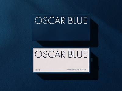 OSCAR BLUE - BRANDING brand brand identity branding eyewear glasses luxury minimal visual identity