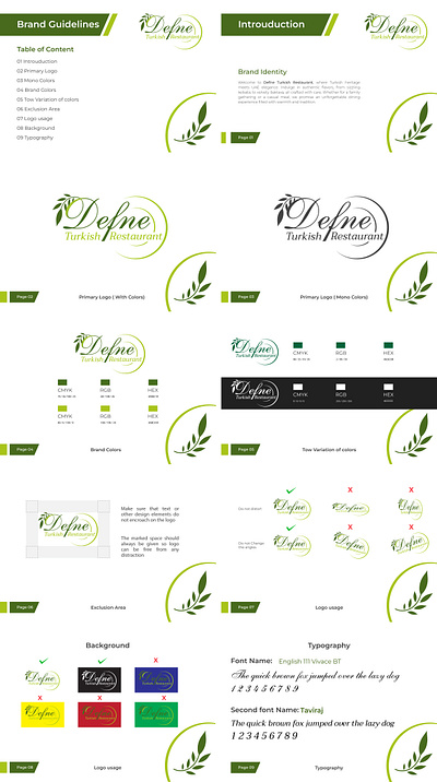 Logo brand design guidelines branding foodlogo logo logo branding logo design branding professional restaurant branding